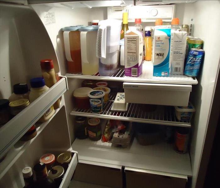 open door, inside refrigerator